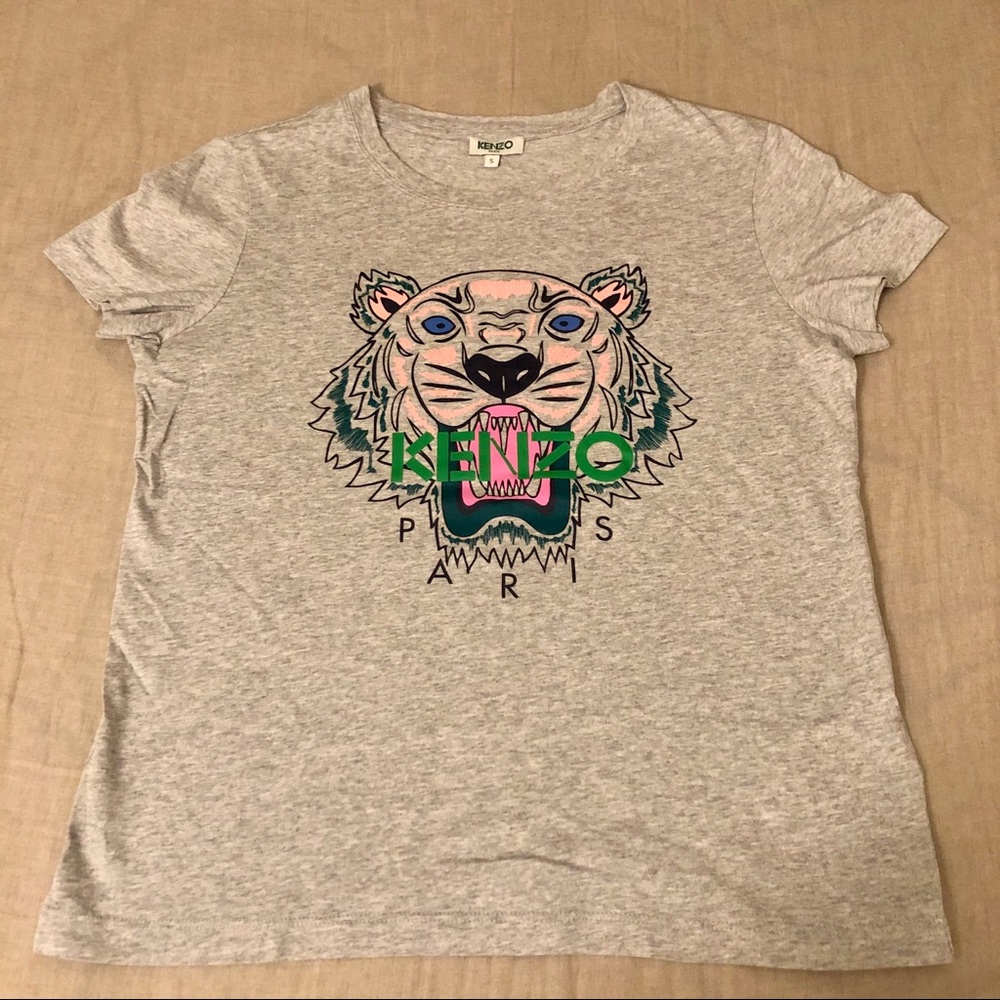 Kenzo Women Classic Tiger Tee Gray